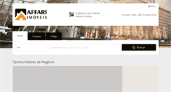 Desktop Screenshot of imoveisaffari.com.br