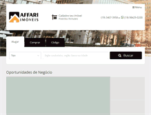 Tablet Screenshot of imoveisaffari.com.br